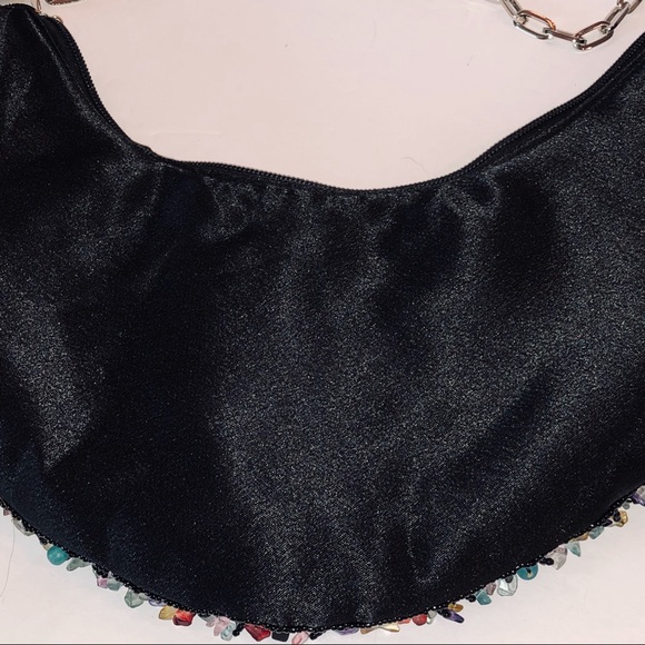 New Multi-Color Beaded Shoulder Bag -Size 13” X 6” - Picture 4 of 7